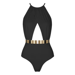 BARBADOS Badeanzug - STUDIO EDITION GOLD/ SILBER - SCHWARZ