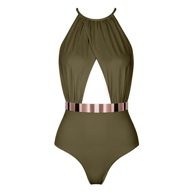 BARBADOS Badeanzug - STUDIO EDITION ROSÉGOLD/ SCHWARZ METALLIC - ALCAPARA