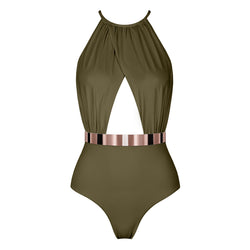 BARBADOS Badeanzug - STUDIO EDITION ROSÉGOLD/ SCHWARZ METALLIC - ALCAPARA
