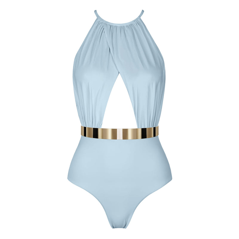 BARBADOS Badeanzug - STUDIO EDITION GOLD/ SILBER - HELLBLAU