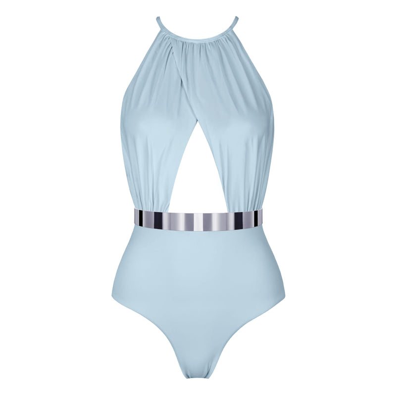 BARBADOS Badeanzug - STUDIO EDITION GOLD/ SILBER - HELLBLAU