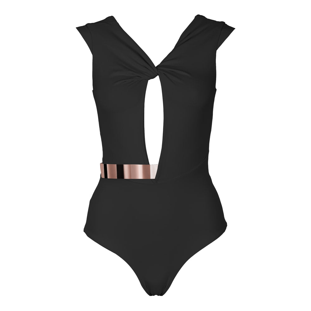 COTE D'AZUR Badeanzug *STUDIO EDITION ROSÉGOLD/ BLACK METALLIC - BLACK COTE D'AZUR Badeanzug *STUDIO EDITION ROSÉGOLD/ BLACK METALLIC - BLACK