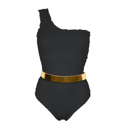 The PORTO CERVO *STUDIO EDITION GOLD/ SILVER - Reversible - BLACK / AZUL DARK BLUE