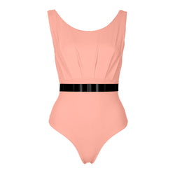 VENICE Swimsuit *STUDIO EDITION ROSÉGOLD/ BLACK METALLIC - APRICOT
