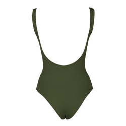 VENICE Swimsuit  * STUDIO EDITION ROSÉGOLD/ BLACK METALLIC - ALCAPARRA GREEN