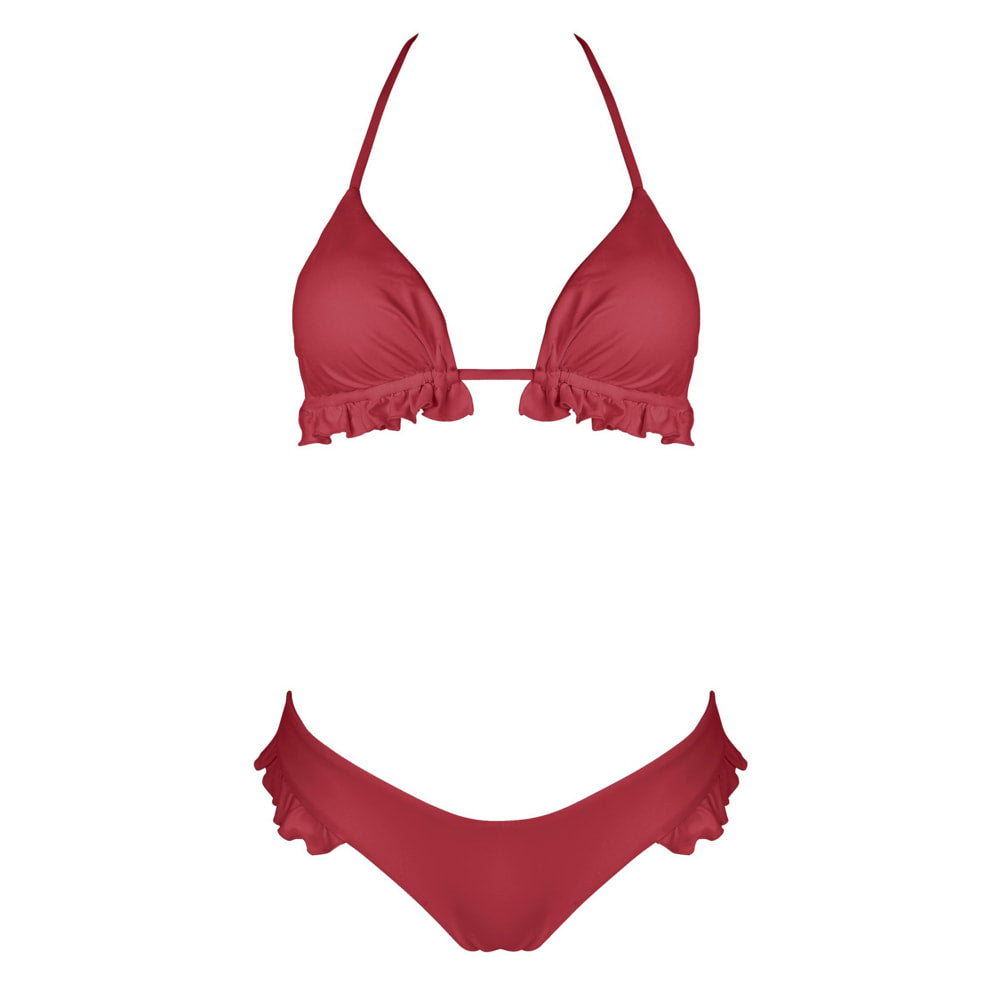 NAXOS Rüschen-BIKINI - Korallenrot NAXOS Rüschen-BIKINI - Korallenrot