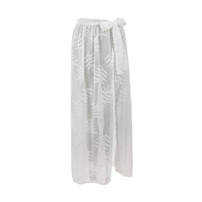 Long LEAF Pareo - White