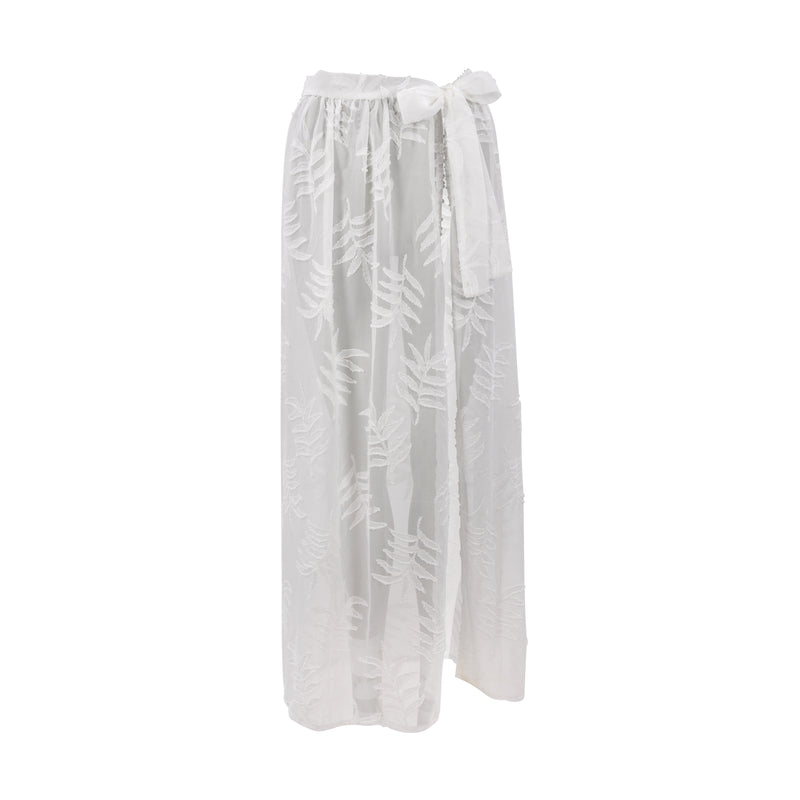 Long LEAF Pareo - White