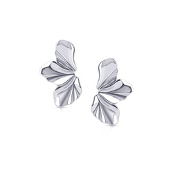 Sculptural Flow Earrings – Silber