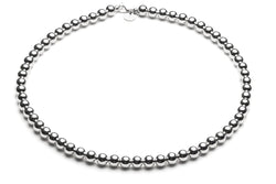 Beaded Necklace  - Kugelkette - 6mm -  Silber