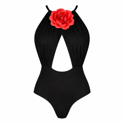 The BARBADOS Swimsuit - FLEUR COUTURE Collection - BLACK