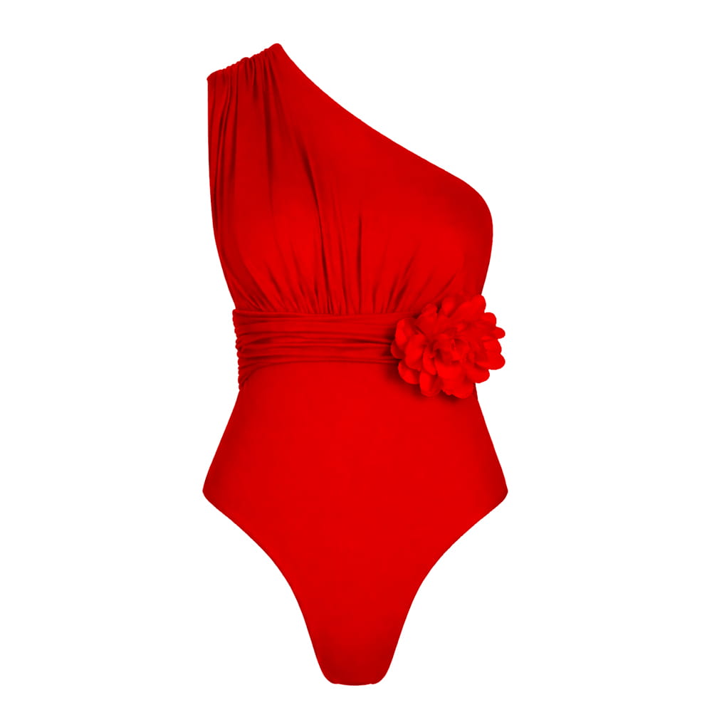 MONACO FLEUR COUTURE CORAL RED