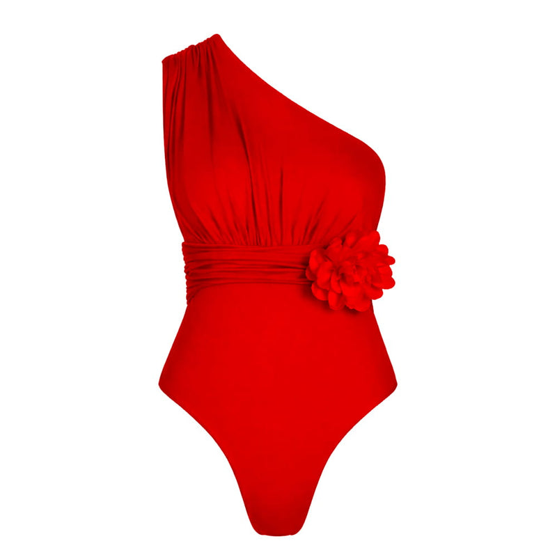 MONACO FLEUR COUTURE CORAL RED