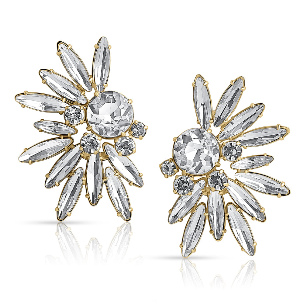 Majestic Oversize Earrings Gold