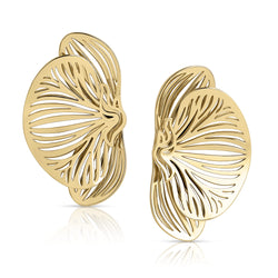 Orchid Oversize Earrings Gold