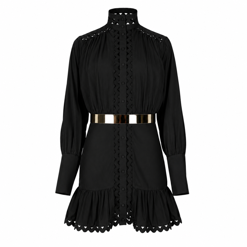 SHORT WAVE Dress - Black