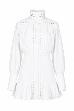SHORT WAVE Kleid- Weiß