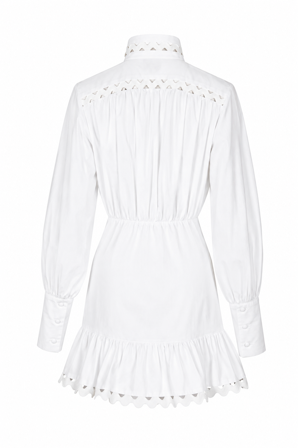 SHORT WAVE Kleid- Weiß