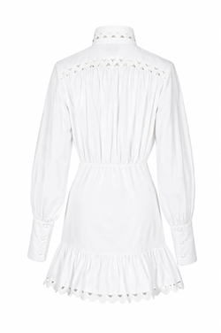SHORT WAVE Kleid- Weiß