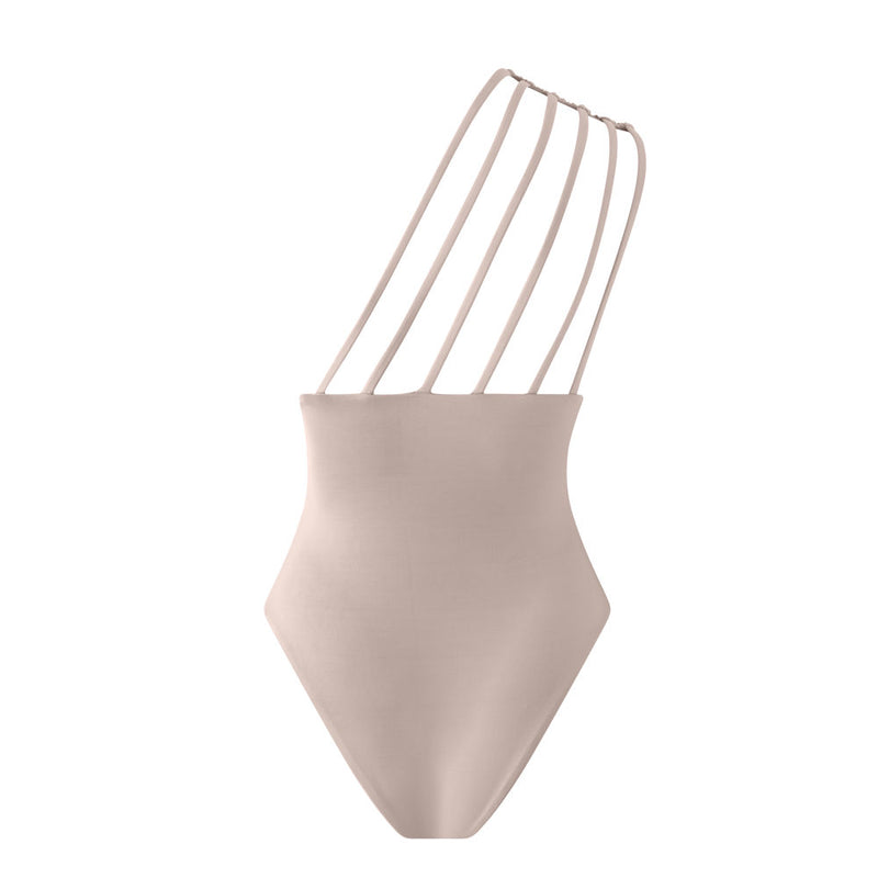 NEW: MONACO STRIPE Swimsuit - Avela Nude