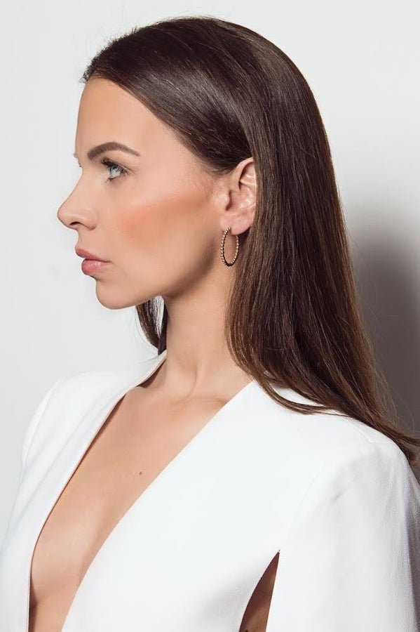AURA Classic - Creole mit Kugeln - Roségold - CLASSYANDFABULOUS JEWELRY