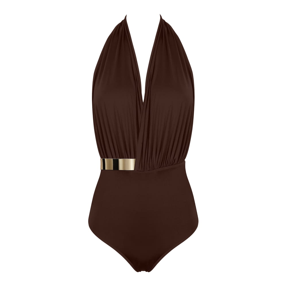 NEW: ST. TROPEZ Swimsuit - Café Noir