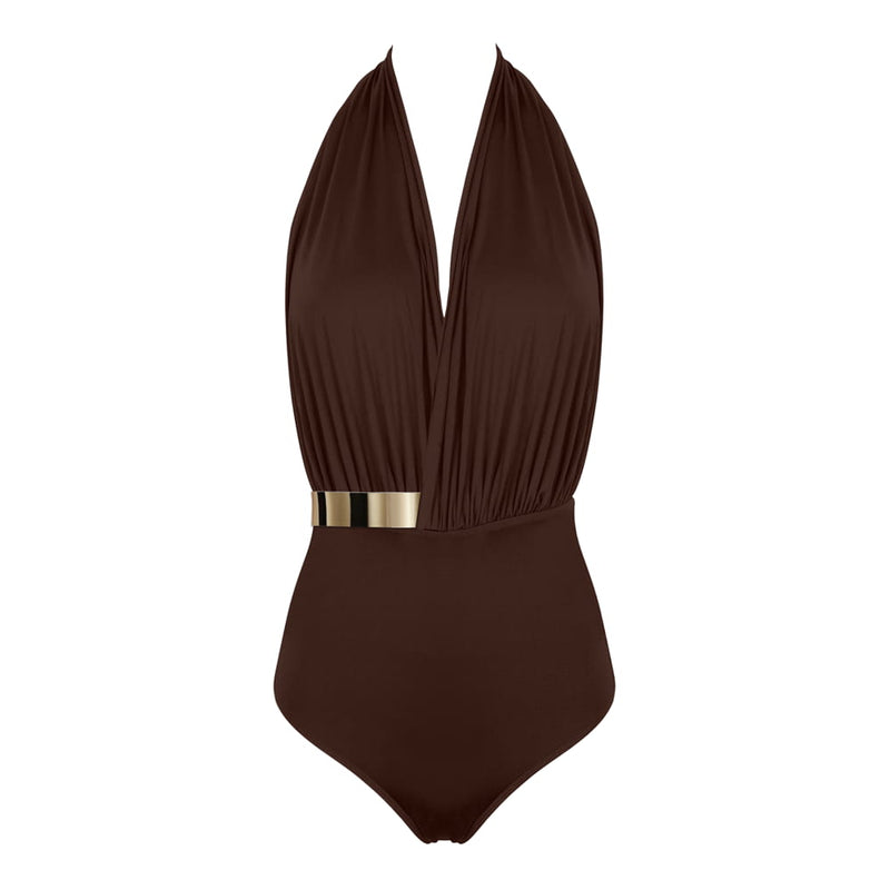 NEW: ST. TROPEZ Swimsuit - Café Noir