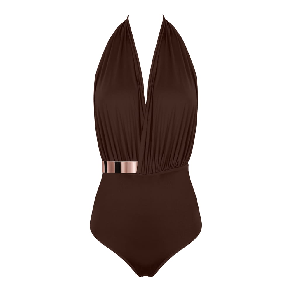 NEW: ST. TROPEZ Swimsuit - Café Noir