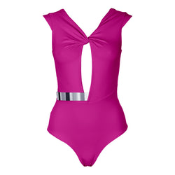 COTE D'AZUR Swimsuit  *LUXURY EDITION GOLD/ SILVER - MAGENTA