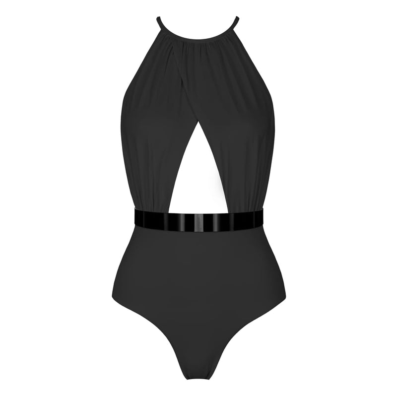 The BARBADOS Swimsuit - STUDIO EDITION ROSÉGOLD/ BLACK METALLIC - BLACK