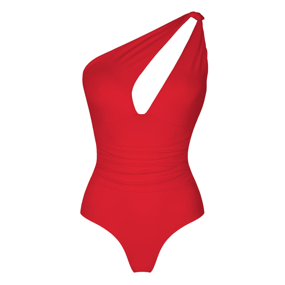 SILHOUETTE Swimsuit - >STUDIO EDITION ROSÉGOLD/ BLACK METALLIC - CORAL RED