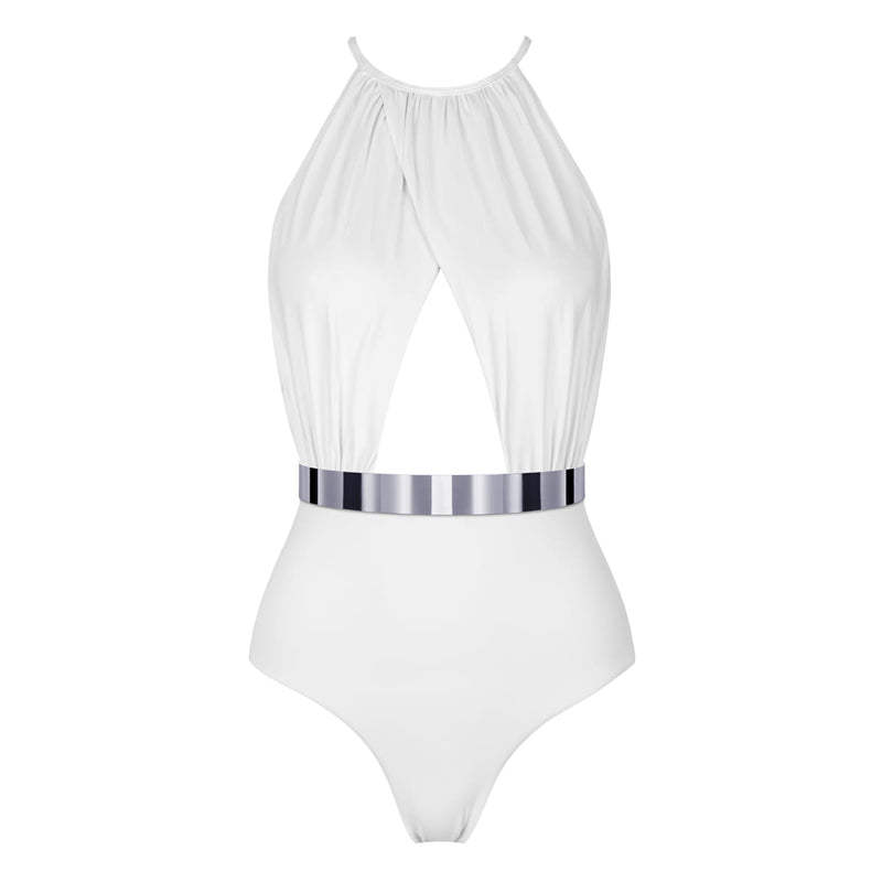 The BARBADOS Swimsuit -STUDIO EDITION GOLD/ SILVER - WHITE