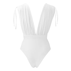 CAYMAN SWIMSUIT - WHITE  *PRE ORDER (SHIPPING MAY'23)