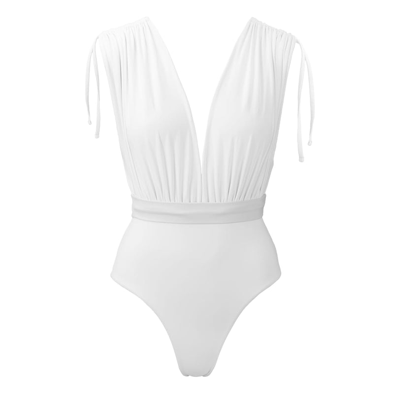 CAYMAN SWIMSUIT - WHITE  *PRE ORDER (SHIPPING MAY'23)