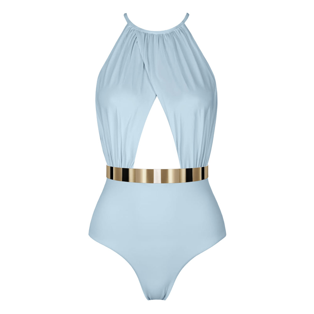 The BARBADOS Swimsuit - STUDIO EDITION GOLD/ SILVER - LIGHT BLUE