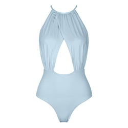 The BARBADOS Swimsuit - STUDIO EDITION GOLD/ SILVER - LIGHT BLUE