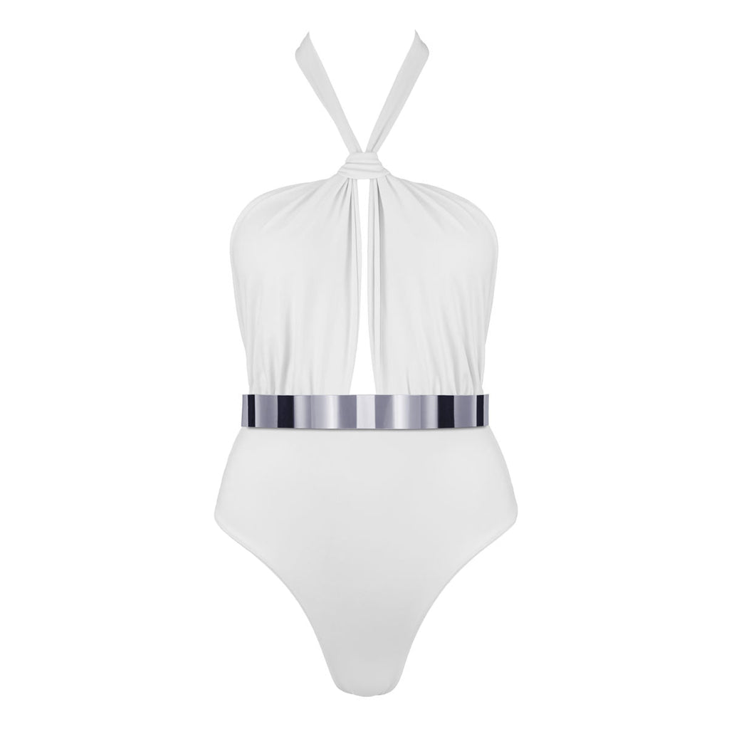 Metallic Cut Out Bikini Swimsuit | SHEIN A