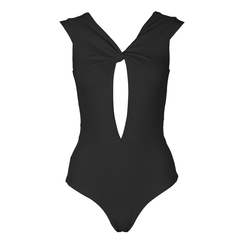 COTE D'AZUR Swimsuit  *LUXURY EDITION ROSÉGOLD/ BLACK METALLIC - BLACK