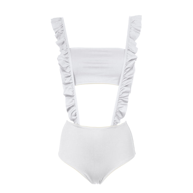 The MAHÈ Bikini - White/ Ecru - REVERSIBLE