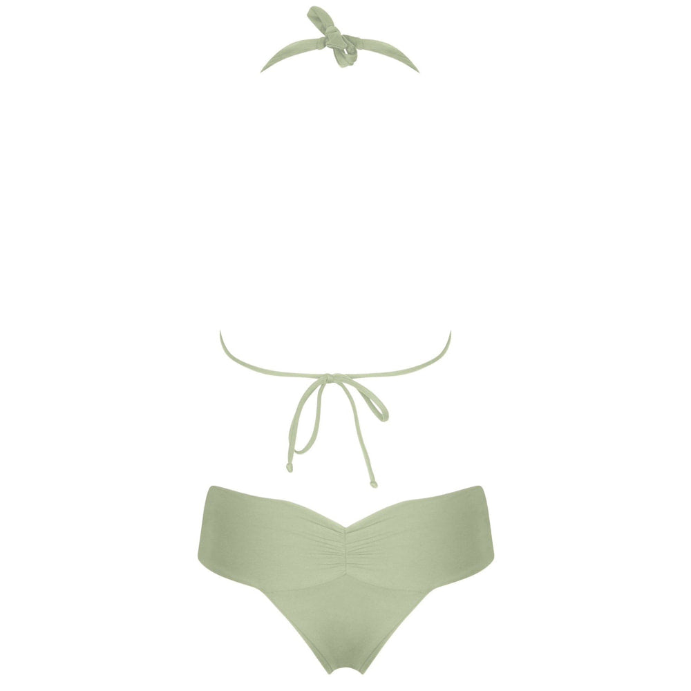 The CANCUN Bikini -  Juta Green/ Ecru - REVERSIBLE