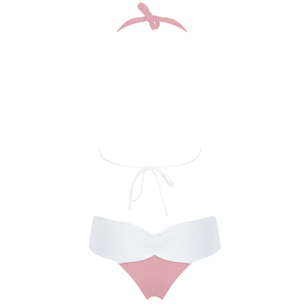 The CANCUN Bikini - White/ Blossom - REVERSIBLE
