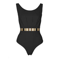 VENICE Swimsuit  *STUDIO EDITION GOLD/ SILVER - BLACK
