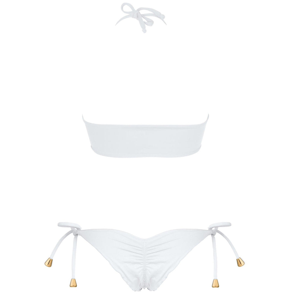 The BALI Bikini - White/ Blossom - REVERSIBLE