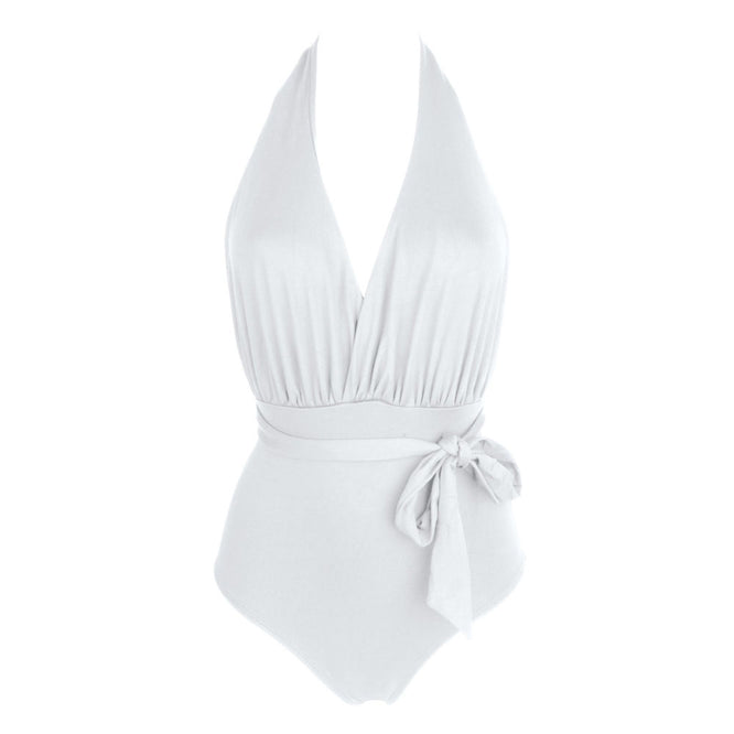 THE ST. TROPEZ I RIBBON Swimsuit - White